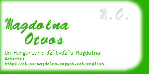 magdolna otvos business card